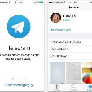 Telegram é um dos concorrentes do WhatsApp