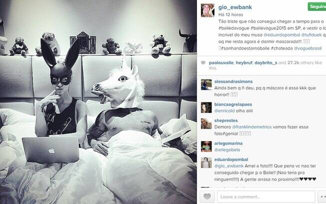 Giovanna Ewbank e Bruno Gagliasso acabaram ficando em casa