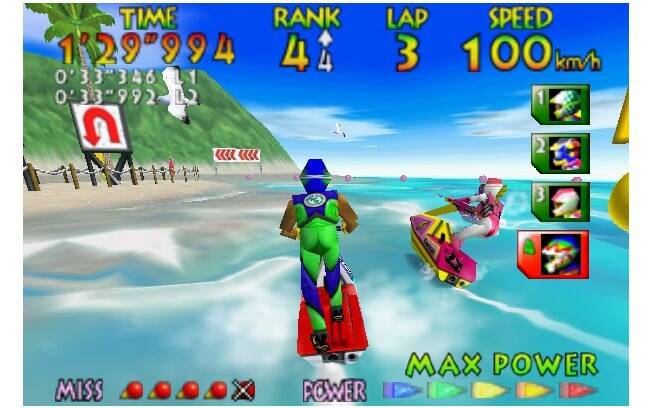 Wave Race 64 (Nintendo, 1996). Foto: Reprodução