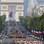 Imagem da Parada Champs Elysees e do Arco do Triunfo durante as comemorações. Foto: AP