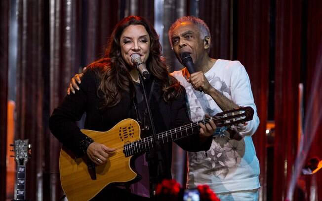 Ana Carolina e Gilberto Gil no 'Música Boa'