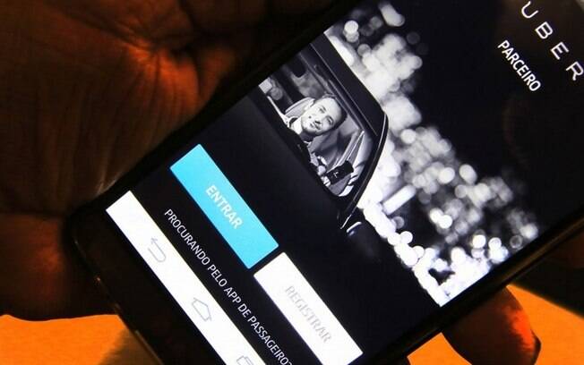 Imagem do aplicativo Uber, que só poderá ser usado em São Paulo após ser regularizado
