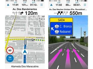 Víago é um aplicativo de GPS para Android e iOS da Garmin, líder em navegação por satélite. Custa US$ 1,99, cerca de R$ 5