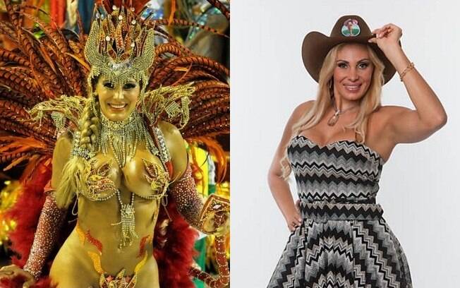 Ângela Bismarchi desfila como destaque da Mocidade Independente de Padre Miguel