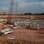 Base para o estádio já foi toda escavada para a adição do concreto e das colunas. Foto: Rodrigo Farah/iG