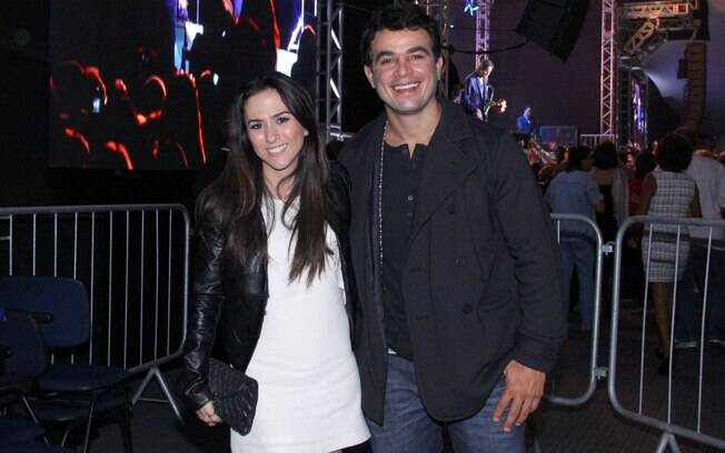 Tatá Werneck e Anderson di Rizzi no show de Roberto Carlos, no Rio