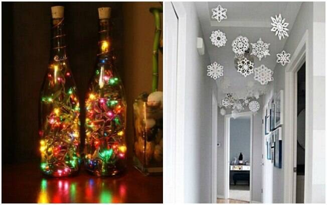 A decoração de Natal com coisas simples pode tomar toda a sua casa