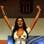 Lorena Bueri comemora o título de 'Gata do Paulistão 2012'. Foto: Gazeta Press