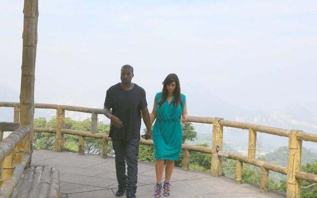 Kim Kardashian e Kanye West no Rio de Janeiro
