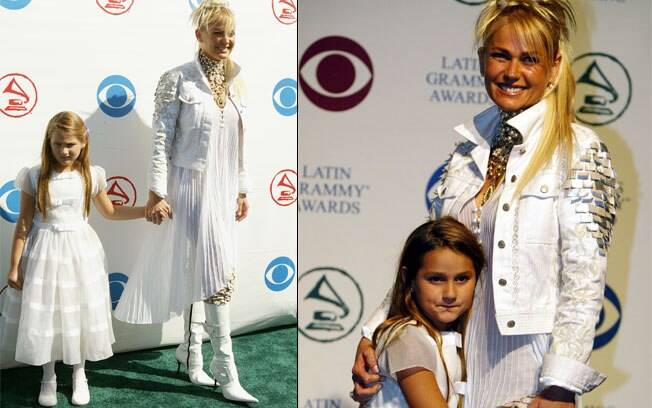 Sasha acompanhou a mãe no Grammy Latino em 2004