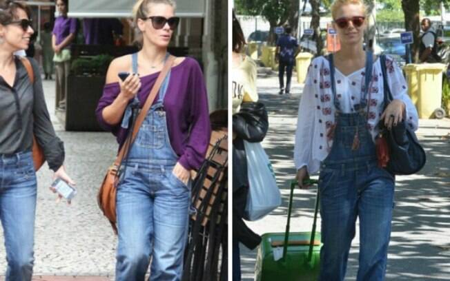Jardineira jeans