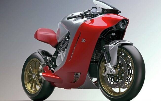 A MV Agusta F4Z é uma releitura da clássica esportiva F4, feita pelo estúdio italiano Zagato.