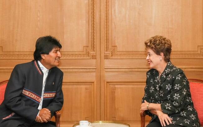 Dilma Rousseff tem encontro com o presidente da Bolívia, Evo Morales, na véspera da COP 21