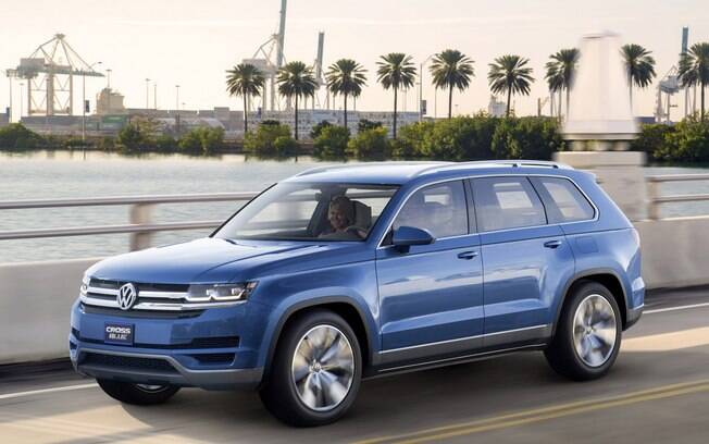 O conceito CrossBlue serviu de base para a criação do Volkswagen Atlas, novo SUV de sete lugares que ficará acima do Touareg.