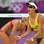 Talita vibra com ponto na vitória contra dupla alemã. Foto: Getty Images