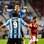 Marcelo Moreno e Elano celebram gol do Grêmio. Foto: Gazeta Press
