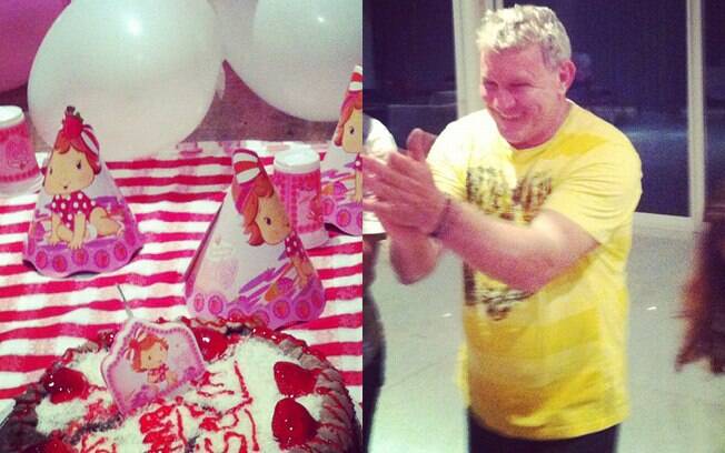 Grazi Massafera postou no Instagram foto da mesa da festa de um mês de Sofia e de seu pai, Gilmar