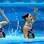 Rock'n roll para as brasileiras Lara e Nayara na piscina de Londres. Foto: Getty Images