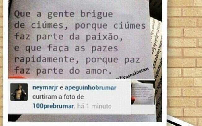 Neymar curtiu publicação de fã-clube
