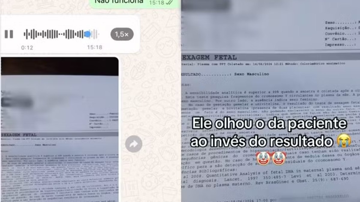 Padrinho erra sexo do bebê em chá revelação e viraliza: "Olhou o da paciente"; veja vídeo