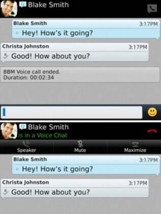 Nova versão do BBM ganha recurso de chamadas de voz
