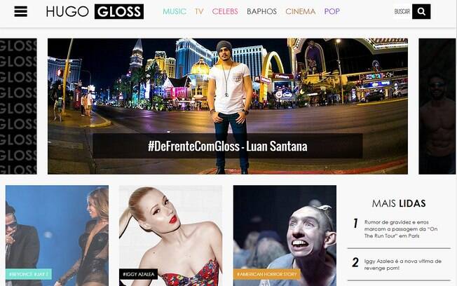 Hugo Gloss estreia no iG