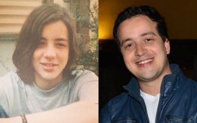 Rafael Cortez aos 15 anos e agora, aos 37