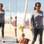 Regina Casé fez a linha "sou cinza, sou fina" para caminhar no calçadão. A cor, no entanto, deixa a roupa com cara de pijama. Foto: Ag News