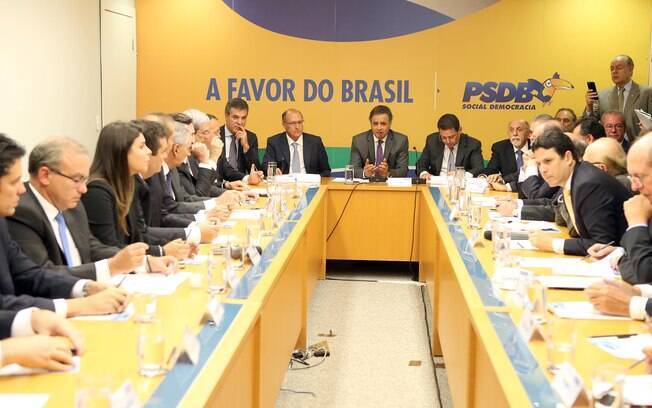 Reunião da Executiva Nacional do PSDB realizada em Brasília, na manhã desta terça-feira (3)
