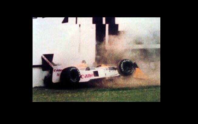 Nelson Piquet também bateu forte na curva Tamburello, mas em 1987, ano em que conquistou o tricampeonato de F1