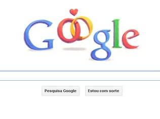 Logotipo do Google faz referência ao dia dos namorados