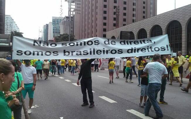 Manifestação em São Paulo neste domingo (15). Foto: David Shalom/iG São Paulo