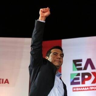 Alexis Tsipras, do partido de esquerda radical grego Syriza