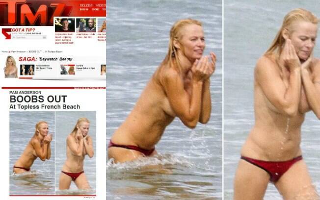 Pamela Anderson de topless