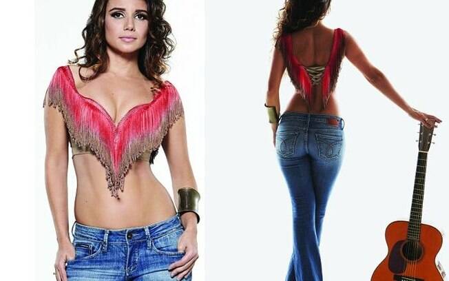 A cantora Paula Fernandes usa roupas que mostram suas curvas