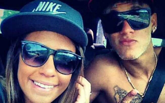 Neymar e a irmã Rafaela, que já virou celebridade no Twitter