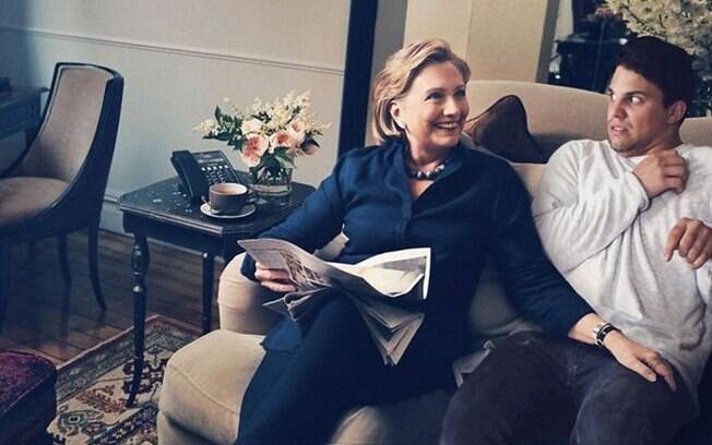 Jovem belga faz montagens hilárias usando o photoshop, na imagem, com Hillary Clinton