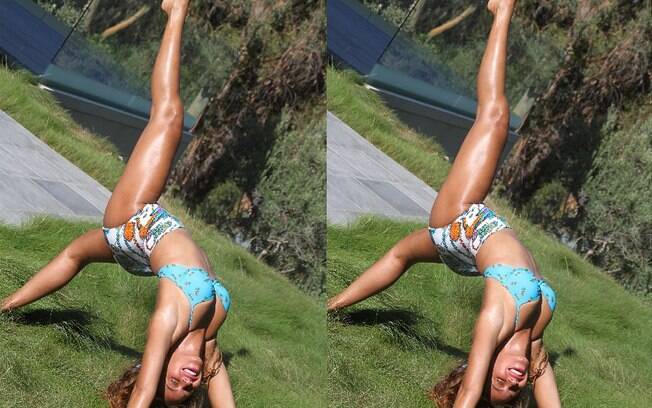 Beyoncé mostra alongamento impressionante