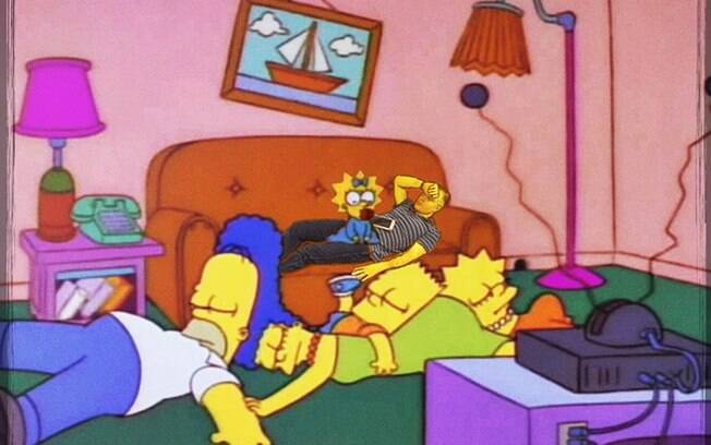CEO dormindo no desenho Os Simpsons