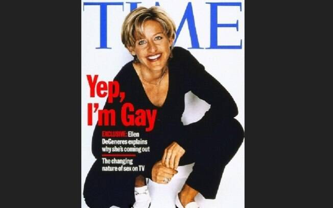 A saída do armário de Ellen Degeneres foi em 1997. 'Eu tentei evitar responder essa pergunta o quanto pude. Mas agora estou completamente confortável comigo mesma'. Foto: Reprodução/Guff.com