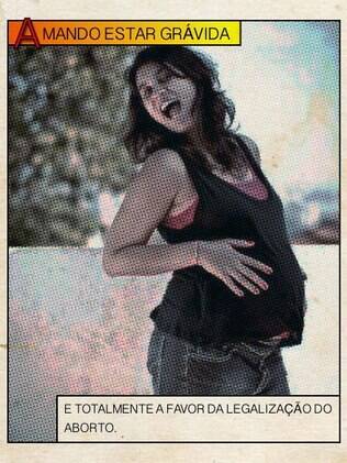 Renata Corrêa postou sua imagem quando grávida para mostrar sua oposição ao ‘#desafiocontraoaborto’