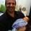 Roberto e a primeira filha. Foto: Divulgação