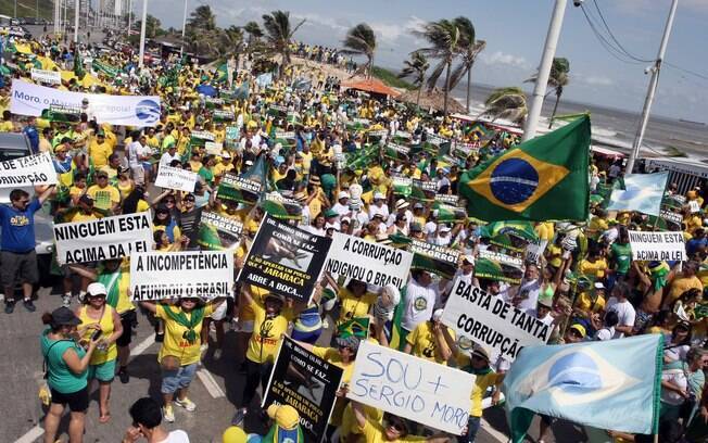 Protesto contra Dilma Rousseff em São Luís (MA). Foto: Honório Moreira/Futura Press - 13.03.16