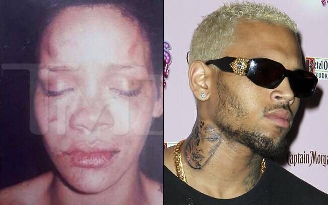 Em 2009, Rihanna foi agredida pelo namorado, Chris Brown. Ele deu vários socos e tentou sufocar a cantora
