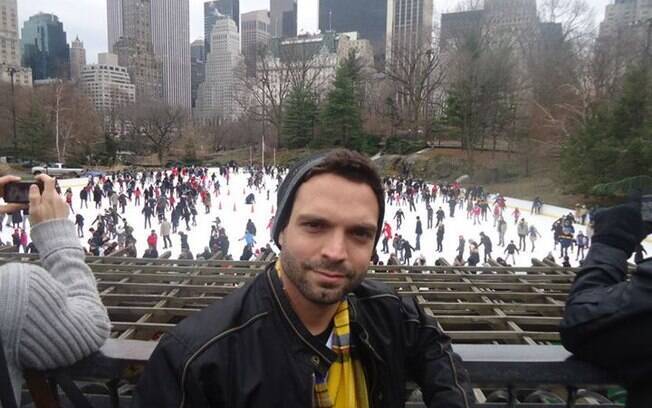 Anderson Vieira em Nova York: assumido desde os 16 anos, o brasileiro foi passar férias nos EUA e não voltou mais