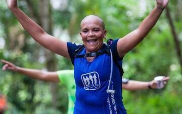 "Corrida é minha válvula de escape contra o câncer. Corro e volto forte"