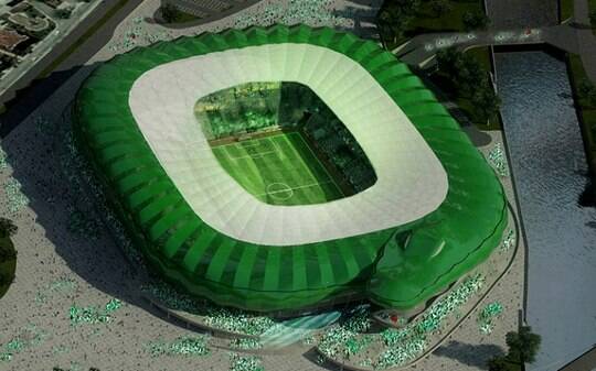 Clube turco vai inaugurar estádio em formato de crocodilo este ano