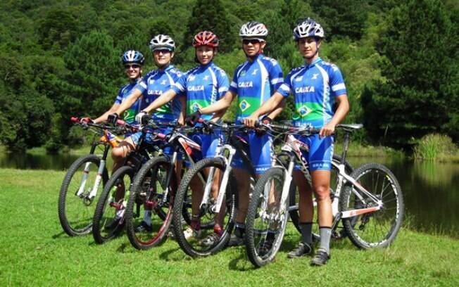 Seleção feminina de mountain bike, uma das disciplinas do ciclismo