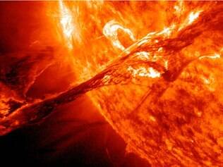 As impressionantes explosões solares