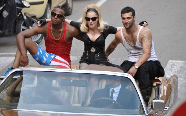 Madonna gravando